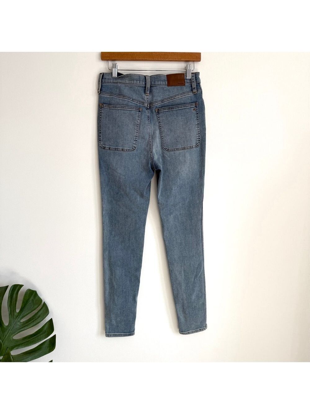 Madewell 11" Roadtripper High Rise Skinny Jeans Womens Size 28 Blue Light Wash - Picture 4 of 14